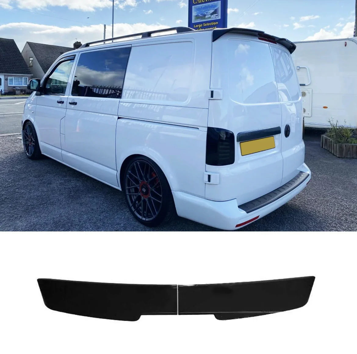 Spoiler - T5 to T6.1 Barn Door OEM Roof Spoiler (Gloss black)