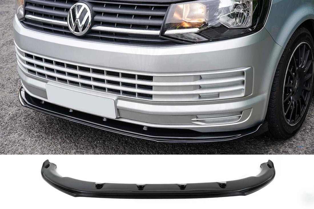 Front lip Splitter - T6 Standard, Gloss Black