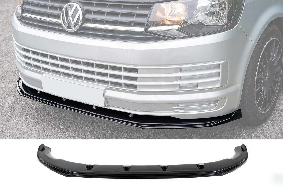 Front lip Splitter - T6 Standard, Gloss Black