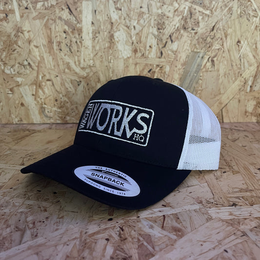 Wagenworks Snapback, Black/White.