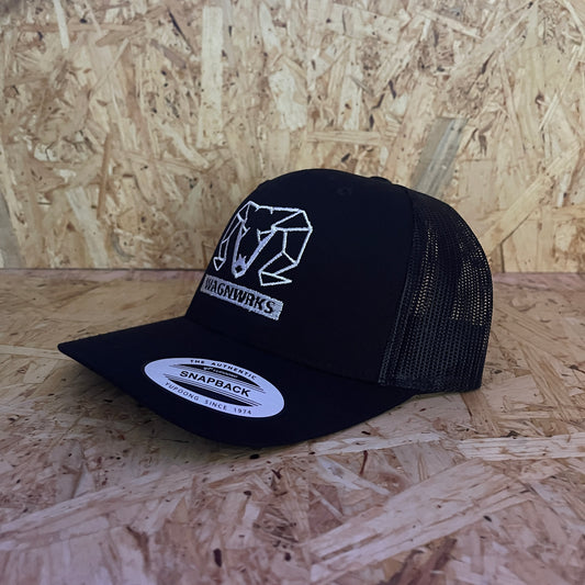 Wagenworks Snapback, Black/Black.